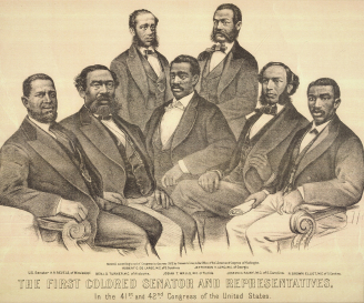 第四十一屆與第四十二屆美國國會中的首批有色人種參議員和眾議員
